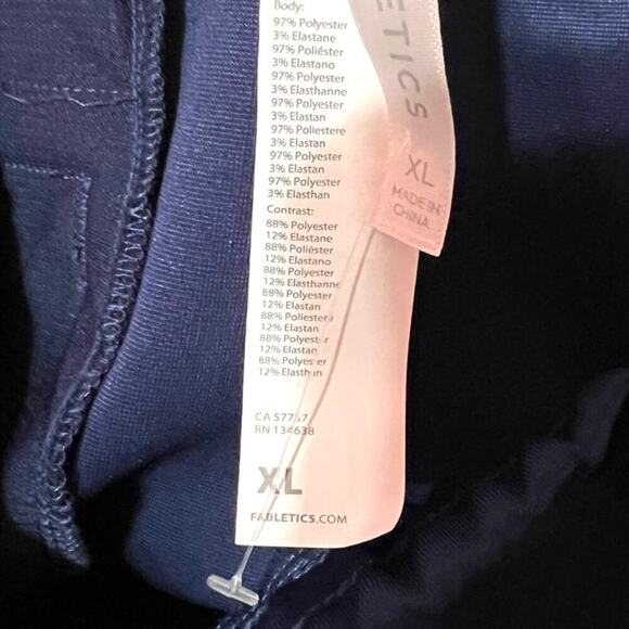 FABLETICS Tricot Pant Athleisure Wear in Blue and White Women's Size XL - Picture 14 of 14